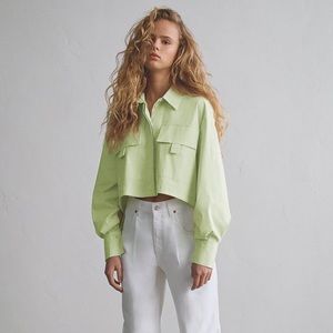 ZARA Poplin Shirt with Pockets